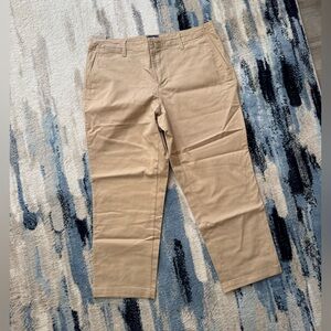 Cropped Lands End Khakis